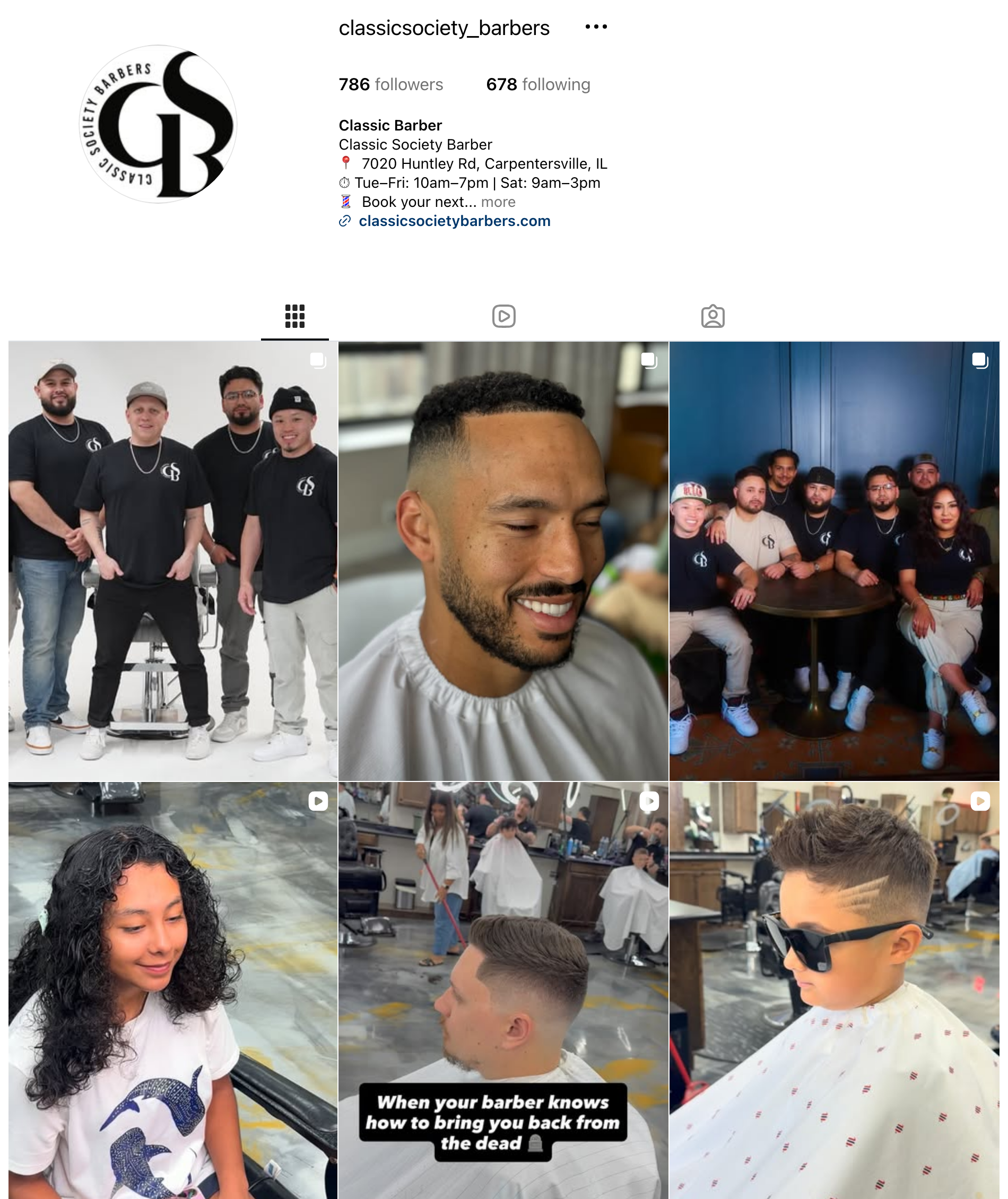 Classic Society Barbers on Instagram